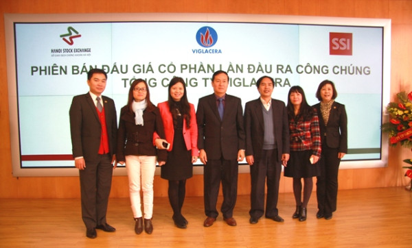 Viglacera thành công với phiên đấu giá cổ phần lần đầu ra công chúng